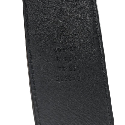 Gucci Textured Dollar Calfskin Double G 40mm Belt 95 38 Black 3 of 4