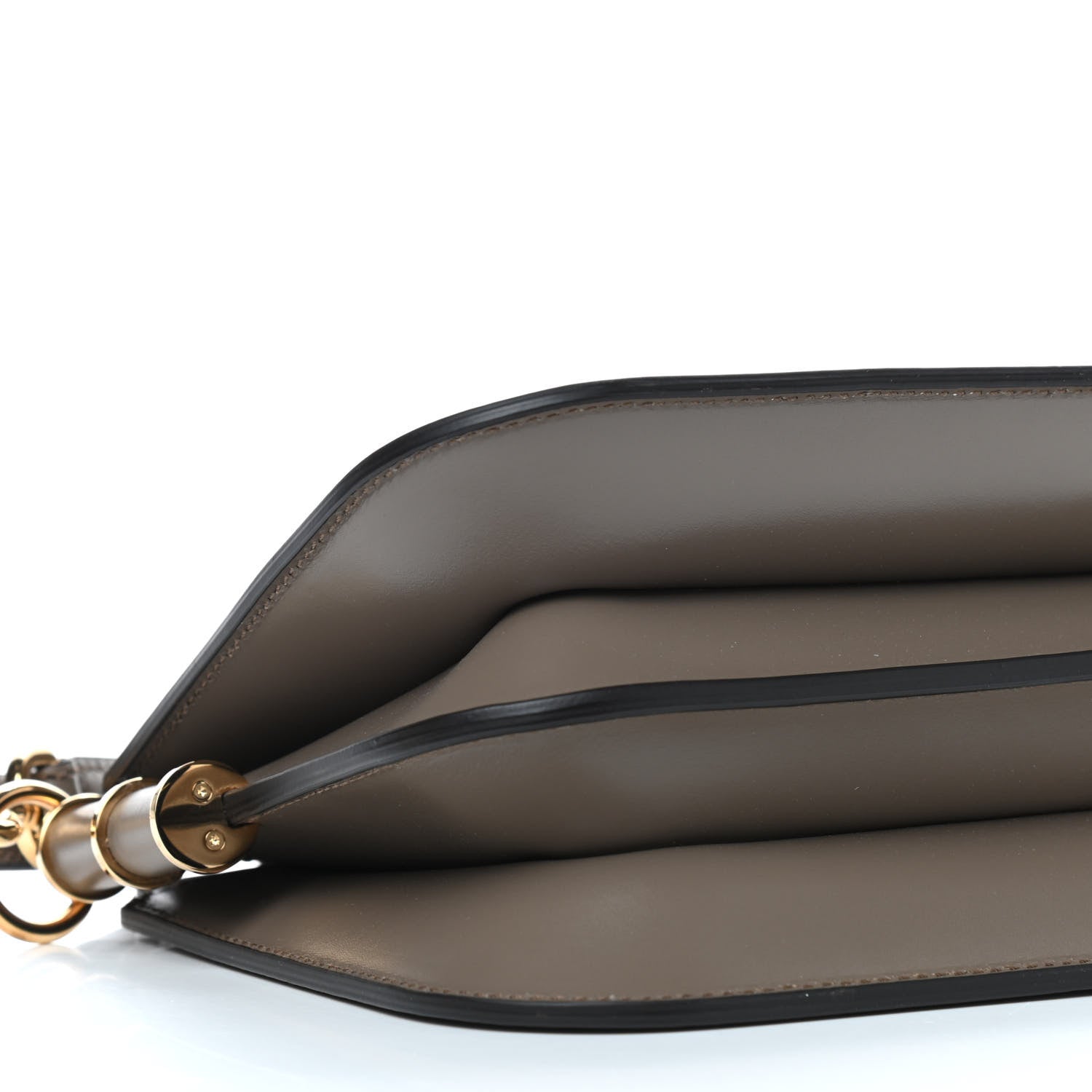 Fendi Vitello King Luxor Fendi Touch Shoulder Bag Tartufo 8 of 9