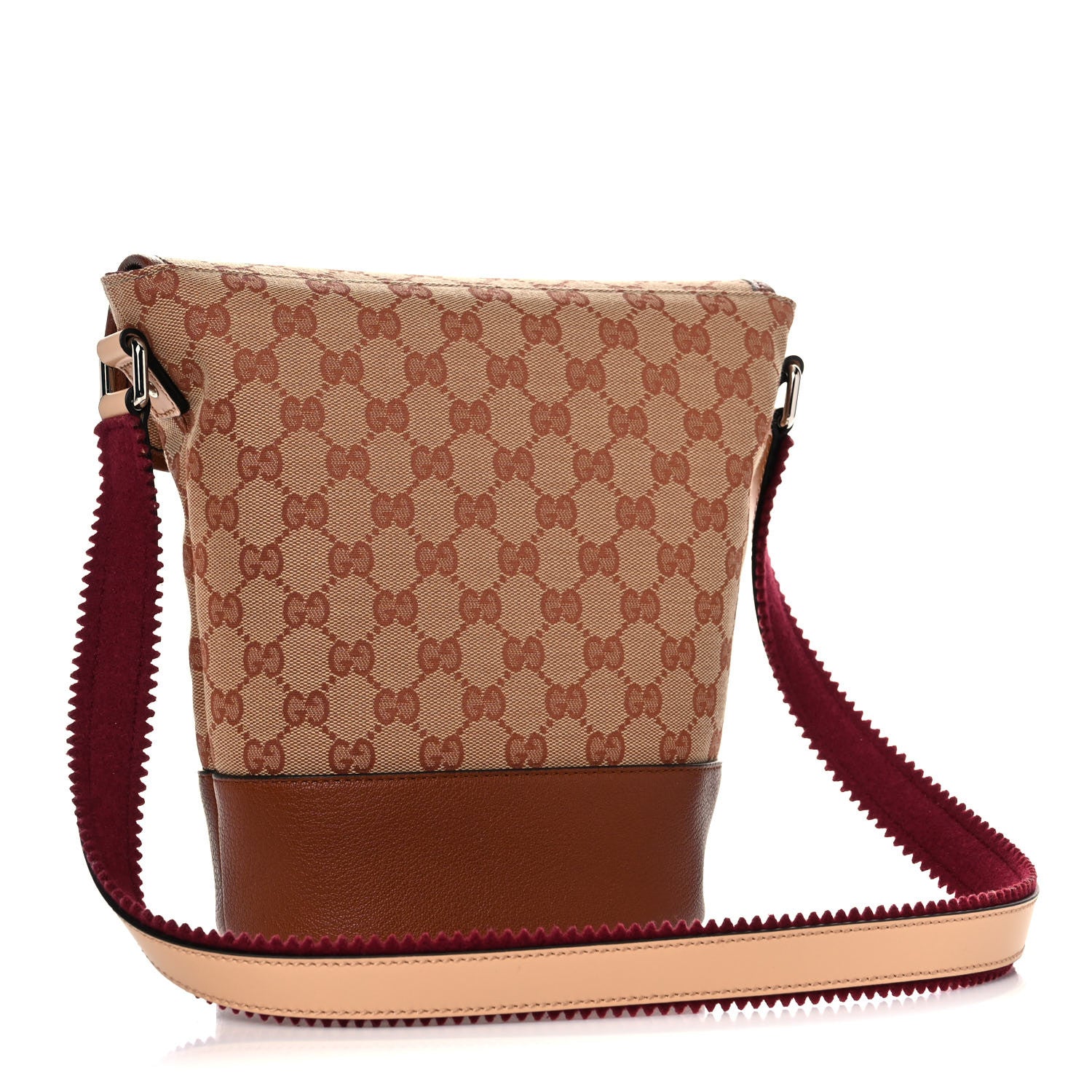 Gucci GG Monogram Children's GG Messenger Bag Beige Ruggine Cuir 3 of 11