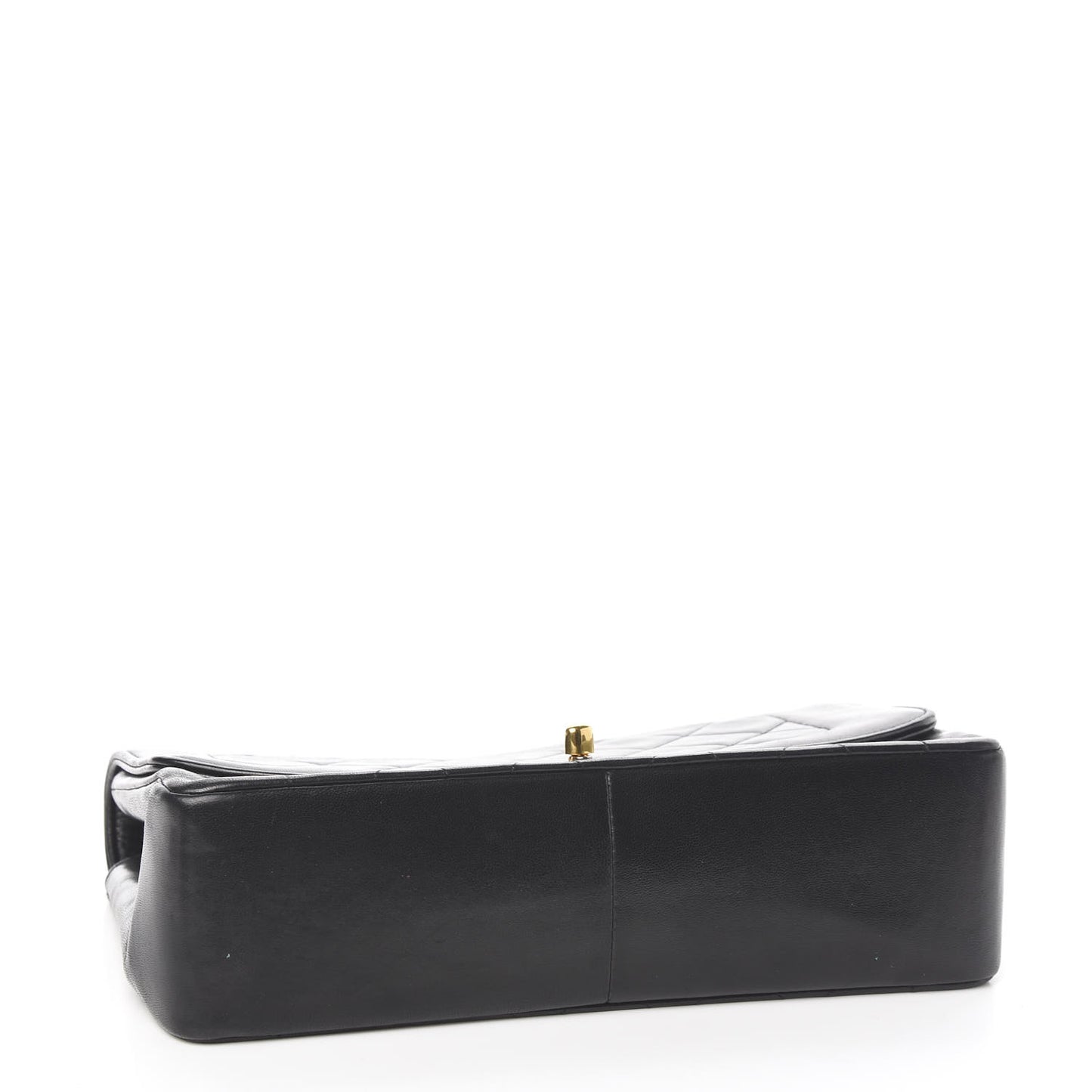 Lambskin Quilted Medium Single Flap Black