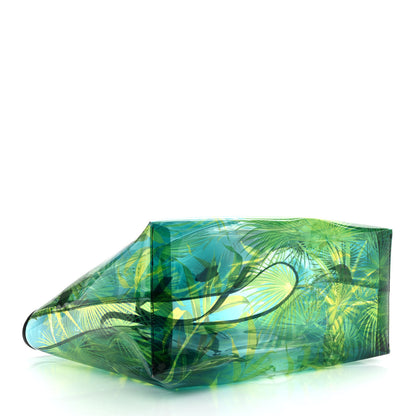 Versace PVC Jungle Printed Tote Green Black Multicolor 4 of 11