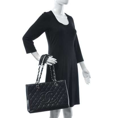Chanel Caviar Quilted Grand Shopping Tote GST Black 2 of 11