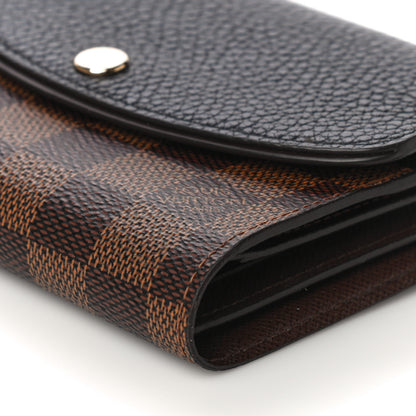 Louis Vuitton Damier Ebene Normandy Compact Wallet Black 10 of 15