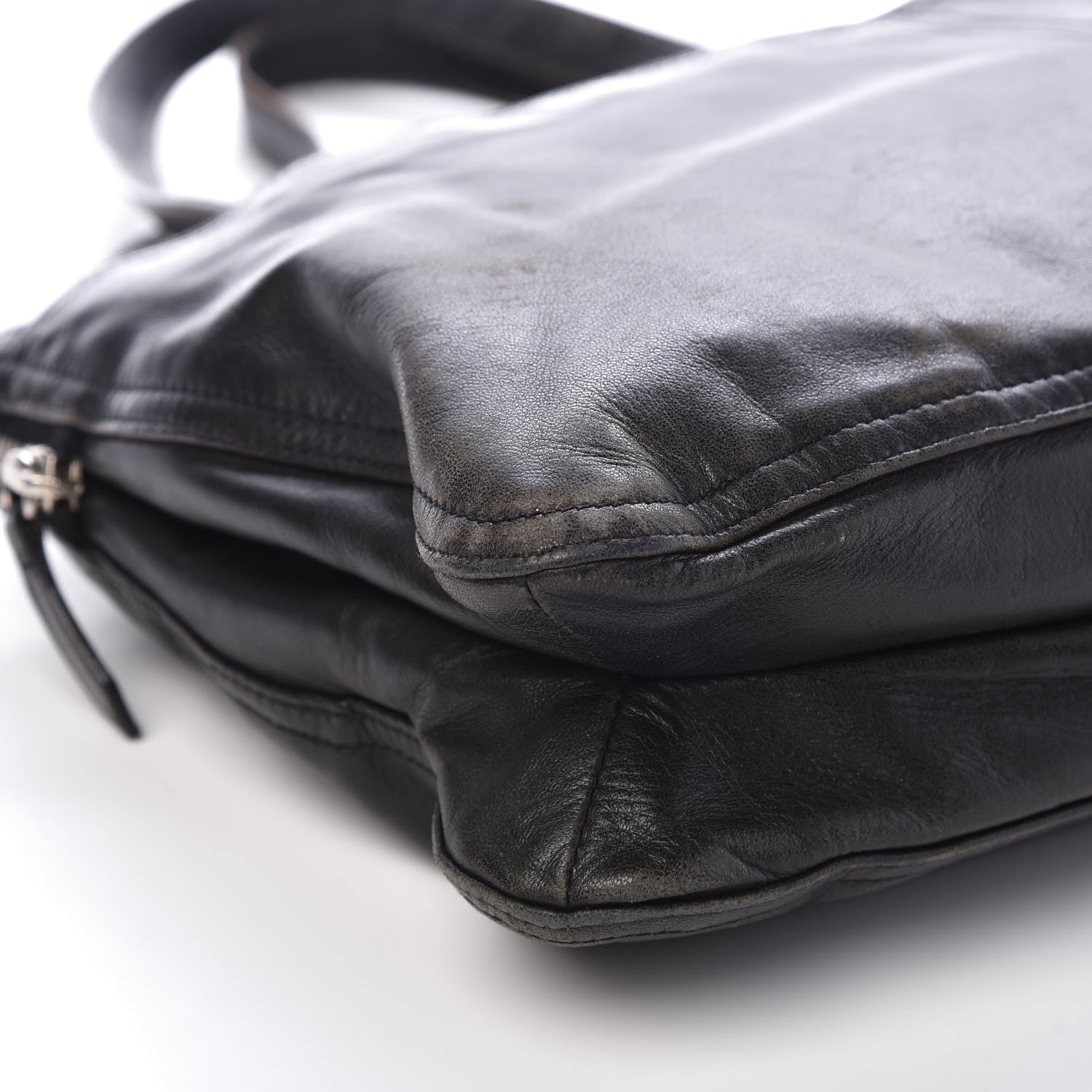 Prada Soft Calfskin Satchel Black 9 of 14