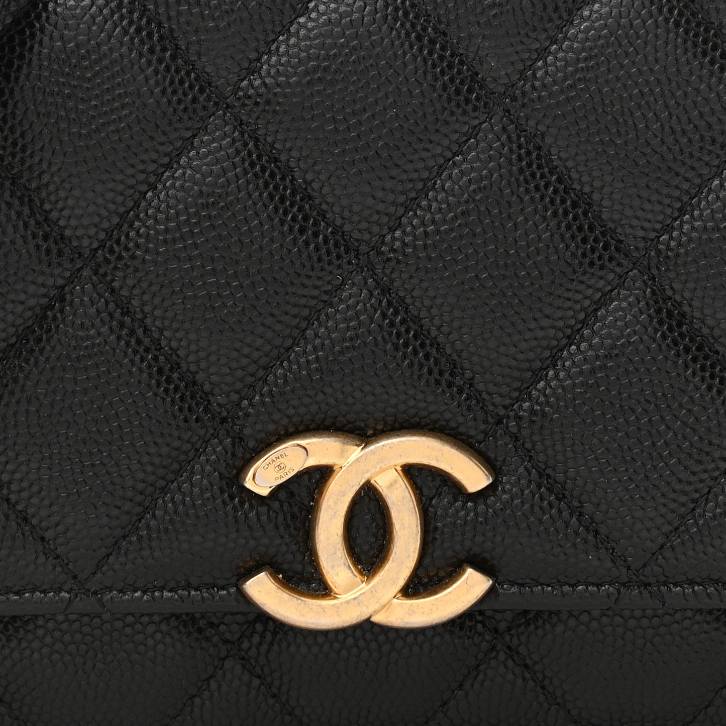 Caviar Quilted Mini Bracelet On Chain Wallet On Chain WOC Black