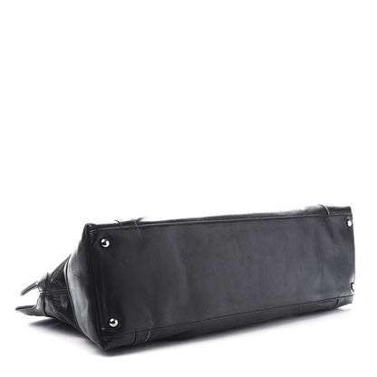 Chanel Lambskin East West Soho Shopper Black 4 of 15