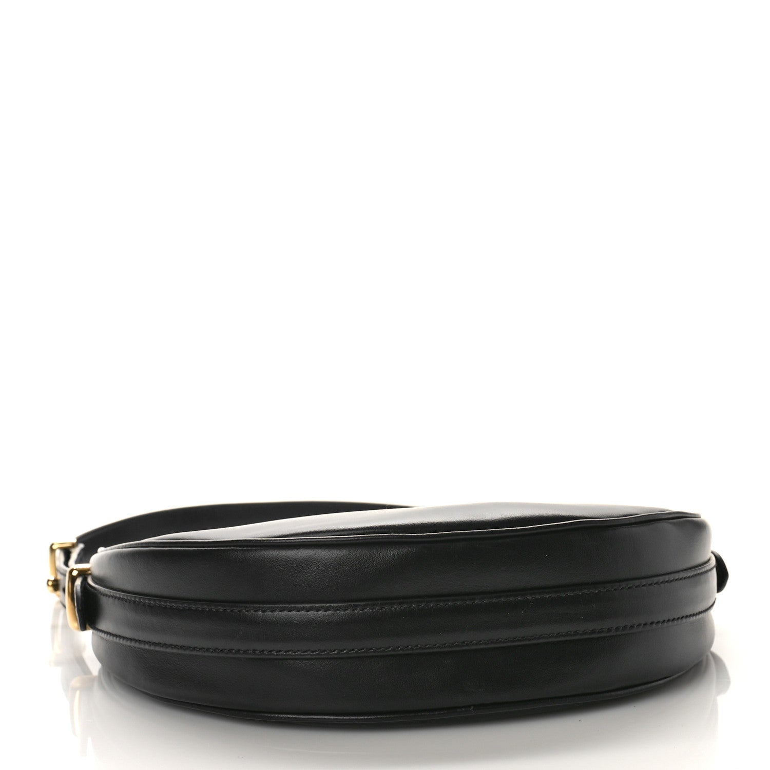 Prada Soft Calfskin Arque Shoulder Bag Black 4 of 8