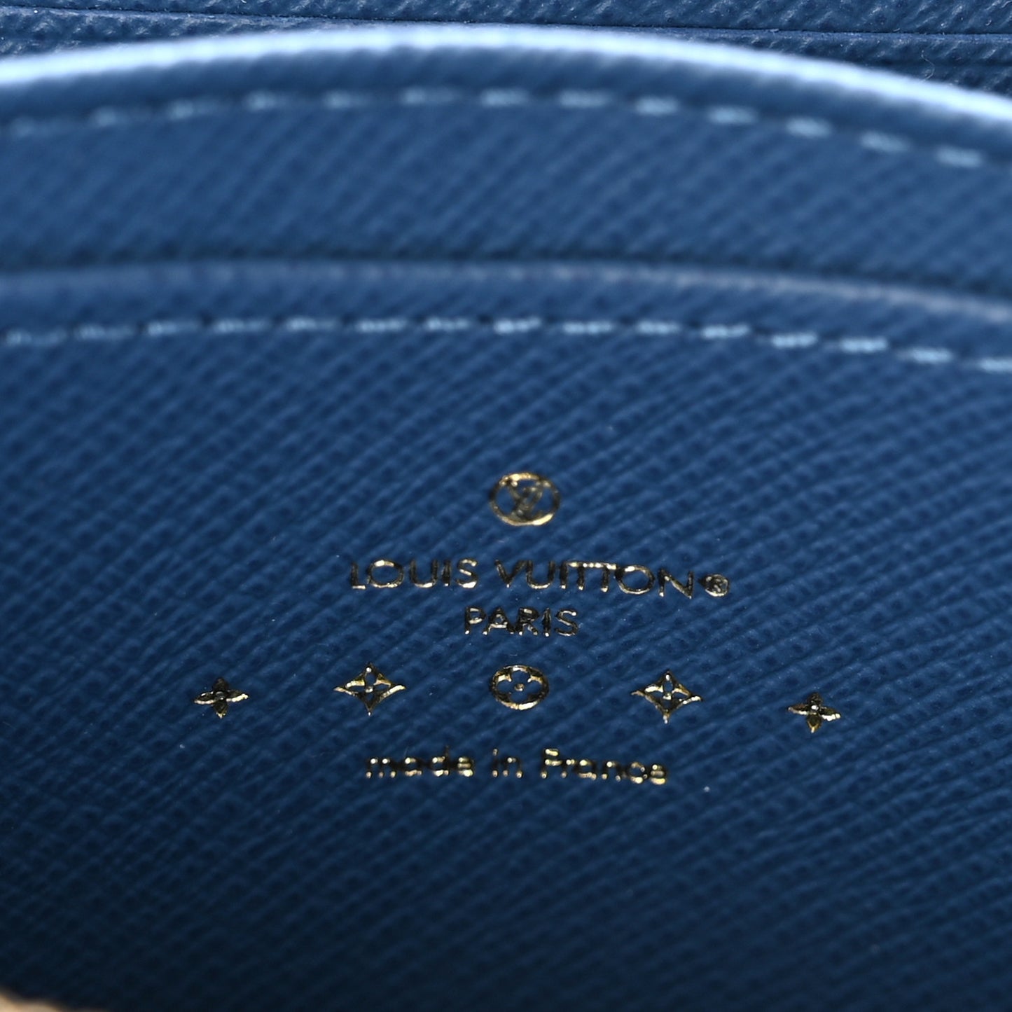 Denim Monogram Zippy Coin Purse Blue