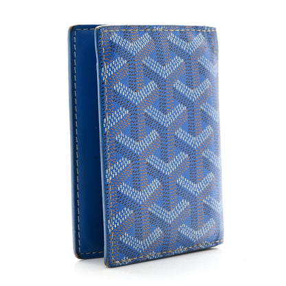 Goyard Goyardine Saint Marc Folding Card Case Sky Blue 3 of 11