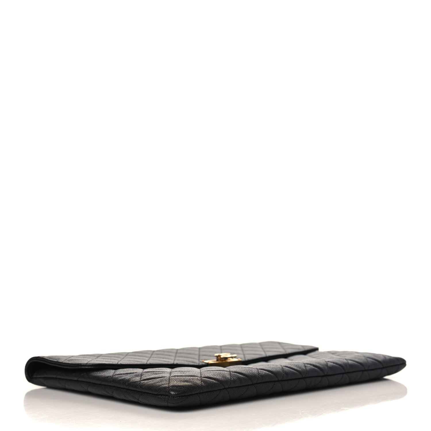 Chanel Caviar Quilted Large Golden Class Pouch Black 4 of 8