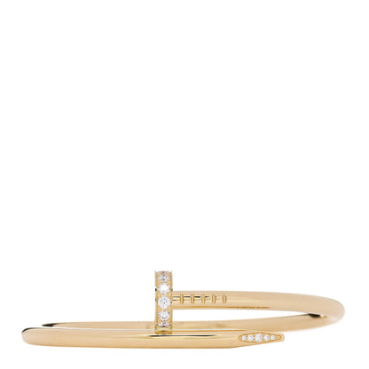 Cartier 18K Yellow Gold Diamond Juste Un Clou Bracelet 16 1 of 5