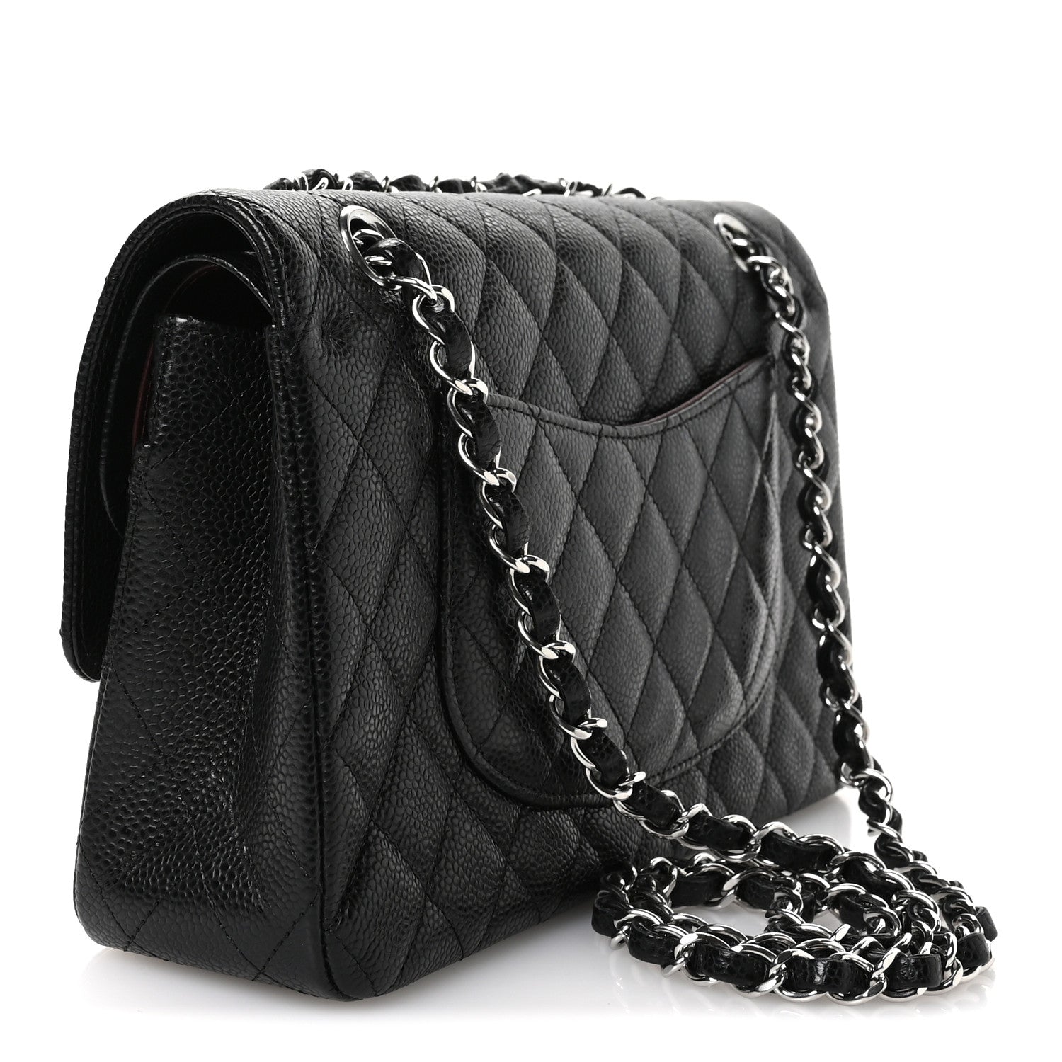 Chanel Caviar Quilted Medium Double Flap Black 3 of 12