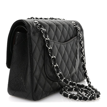 Chanel Caviar Quilted Medium Double Flap Black 3 of 12