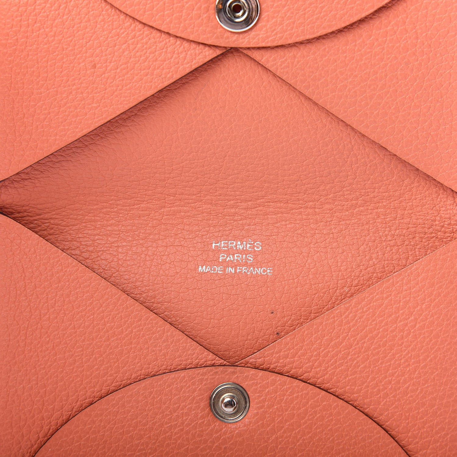 Hermes Evercolor Calvi Card Case Crevette 5 of 6