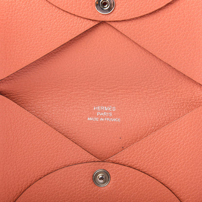 Hermes Evercolor Calvi Card Case Crevette 5 of 6