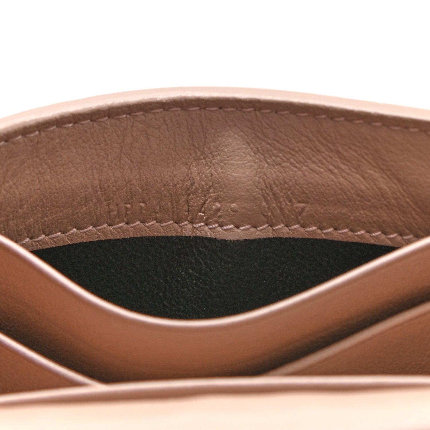 Saint Laurent Calfskin Crocodile Embossed Small Monogram Envelope Wallet Rose Antic 8 of 8