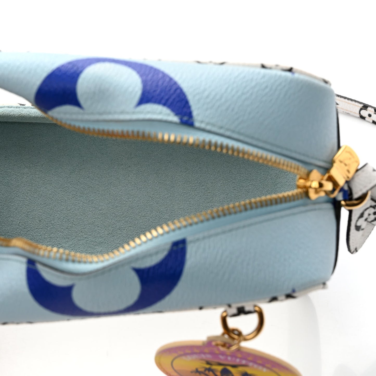 Monogram Giant Hawaii Beach Pouch Blue