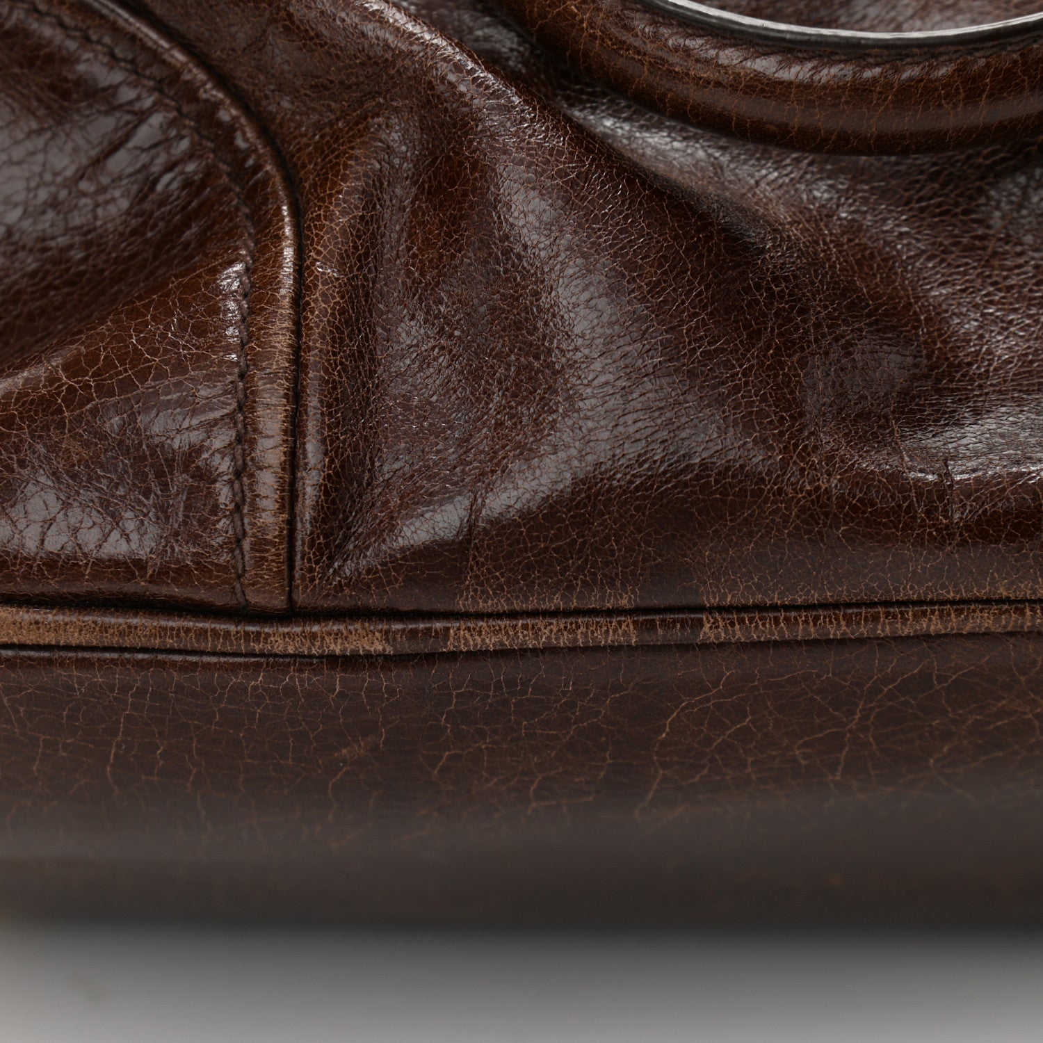 Prada Vitello Shine Shopping Satchel Bruciato 10 of 14