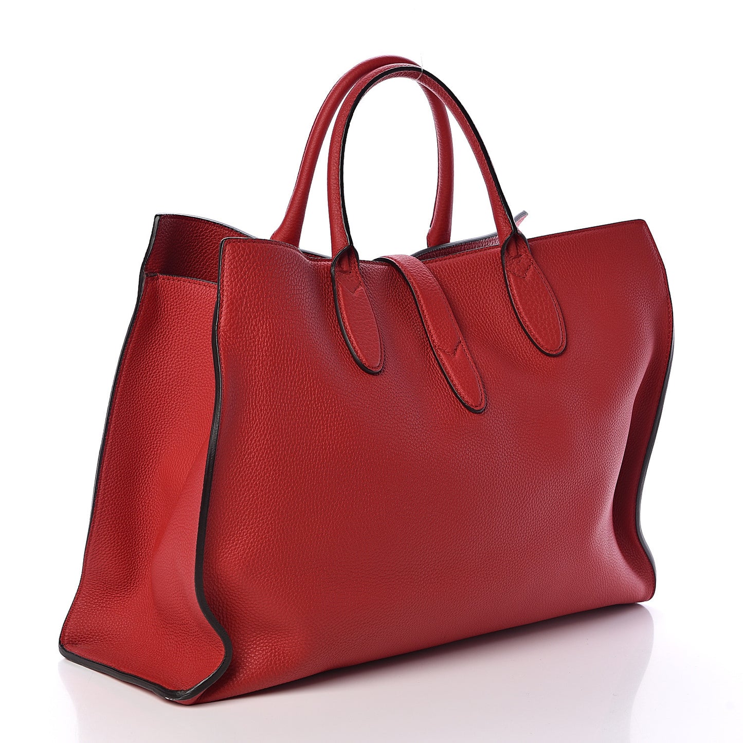 Soft Calfskin Medium Jackie Top Handle Bag Hibiscus Red