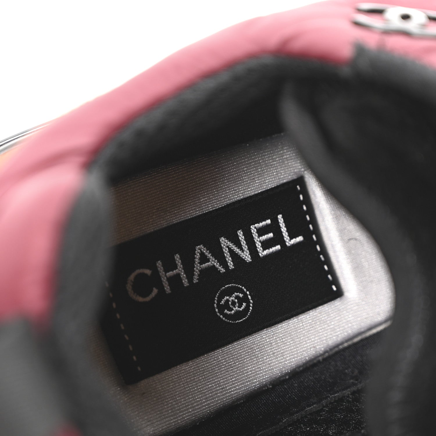 Chanel Nylon Suede Calfskin CC Sneakers 38 Burgundy Brown 8 of 9