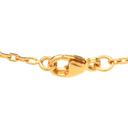 Hermes Lacquered Gold Mini Pop H Pendant Necklace Rose Dragee 5 of 7