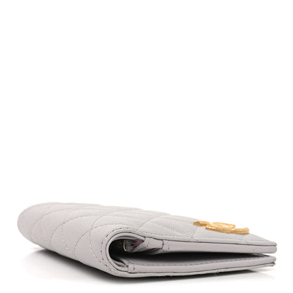 Chanel Caviar Quilted CC Passport Holder Grey 4 of 8