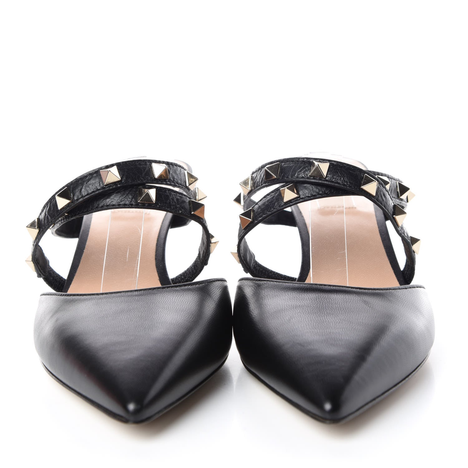 Valentino Garavani Nappa Rockstud Criss Cross 55mm Mules 39.5 Black 2 of 8