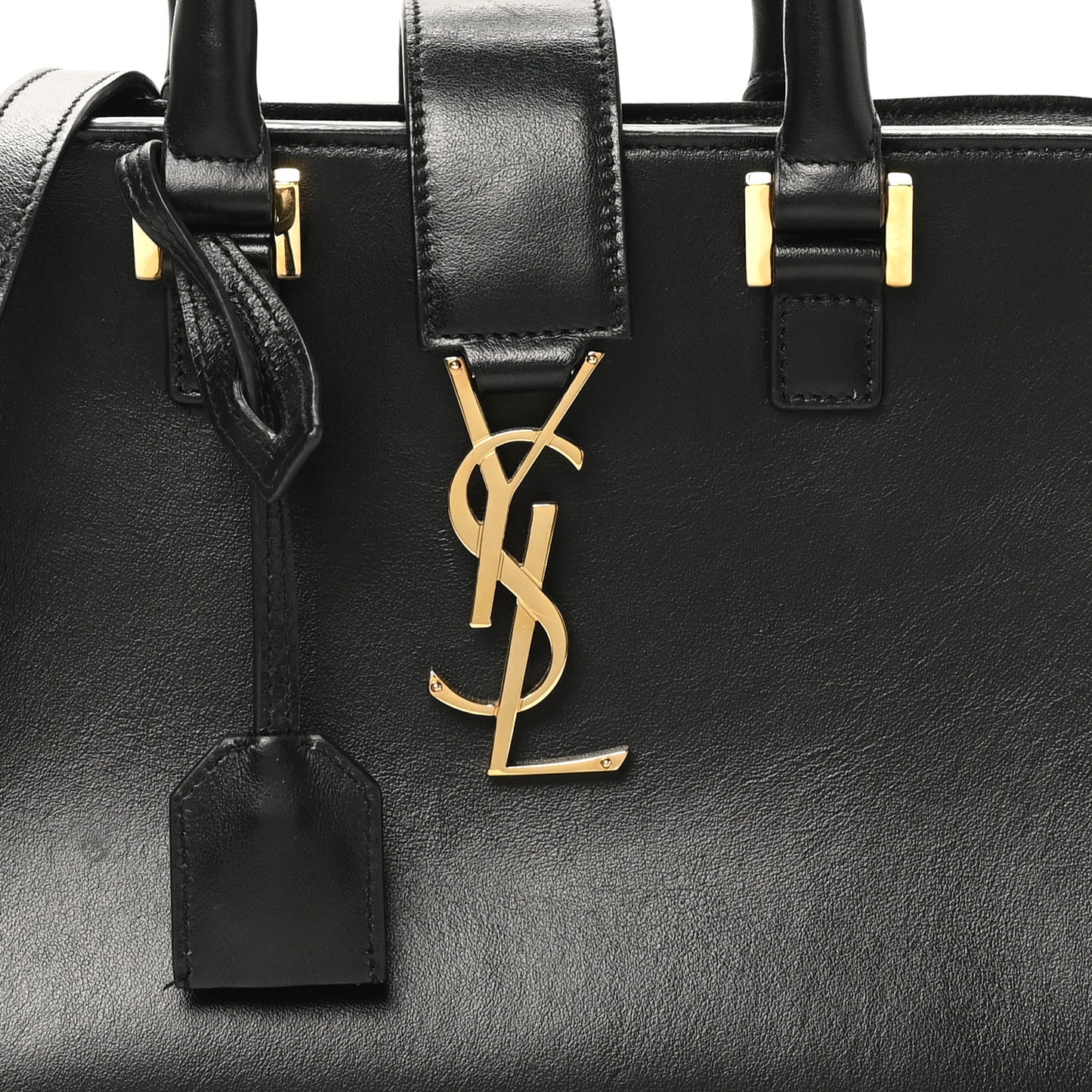Calfskin Monogram Baby Cabas Black