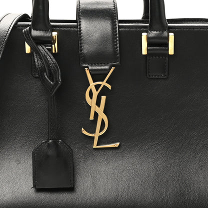 Saint Laurent Calfskin Monogram Baby Cabas Black 8 of 10