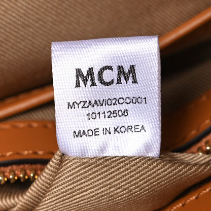 MCM Visetos Original Medium Pouch Cognac 8 of 11