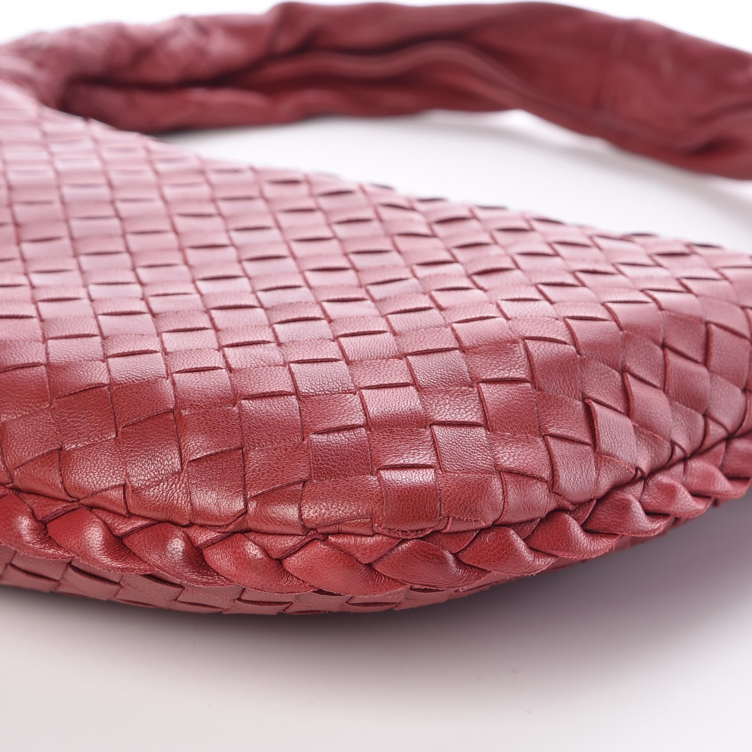 Bottega Veneta Nappa Intrecciato Small Hobo Bordeaux 14 of 15
