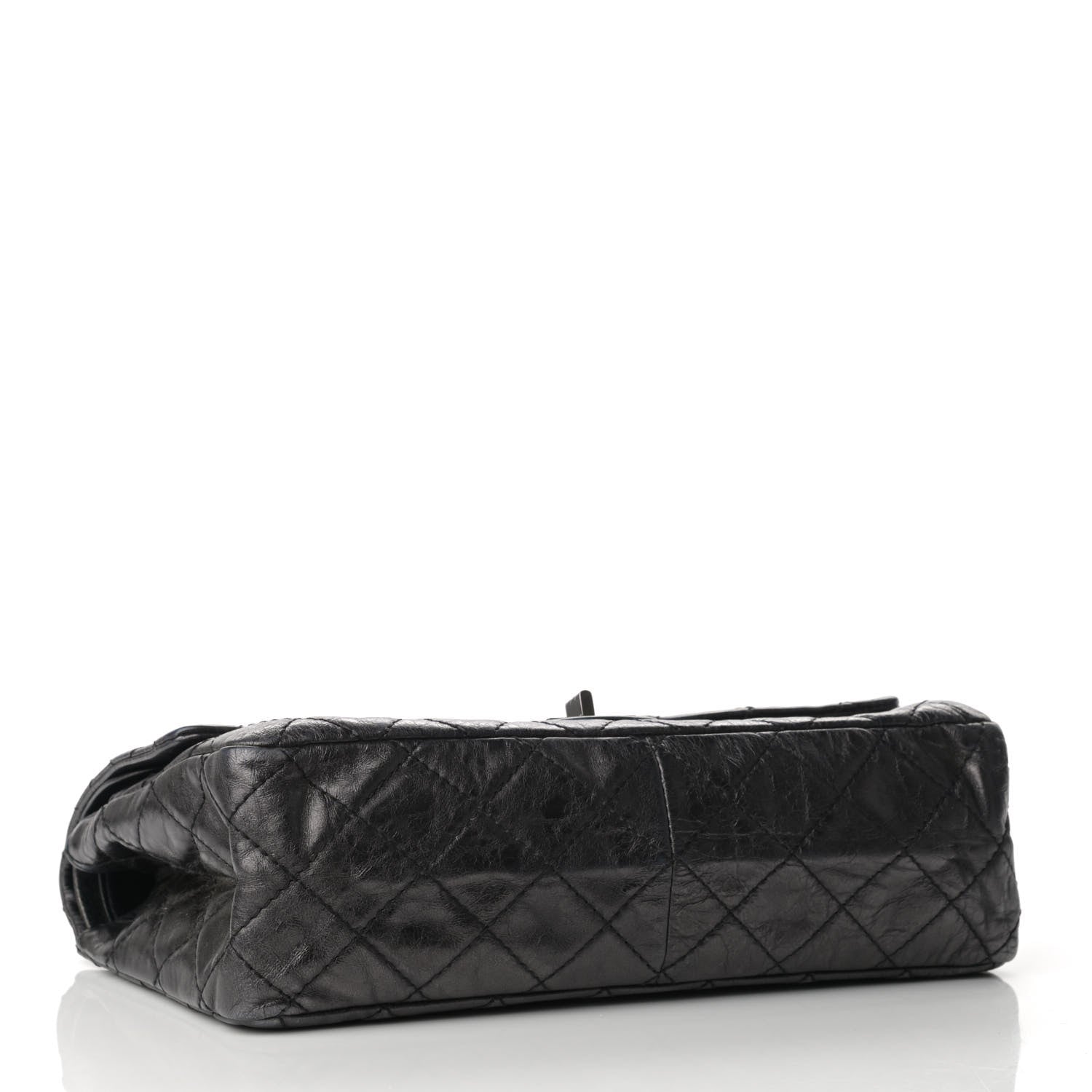 Chanel Metallic Aged Calfskin Quilted 2.55 Reissue 226 Flap Dark Silver 4 of 11