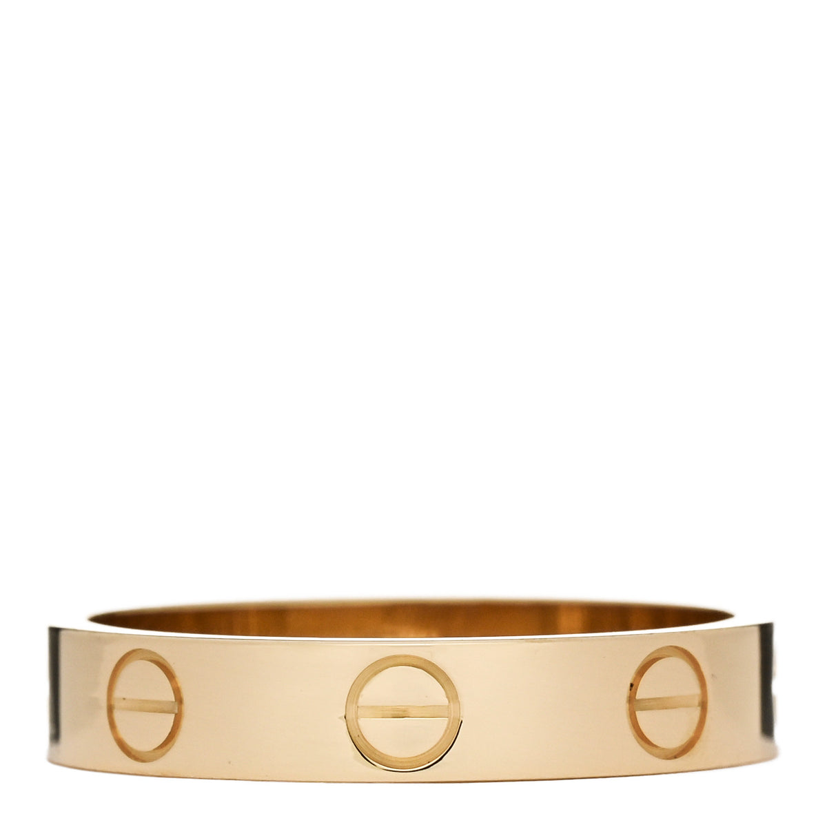 18K Yellow Gold 3.5mm LOVE Wedding Band Ring 52 6