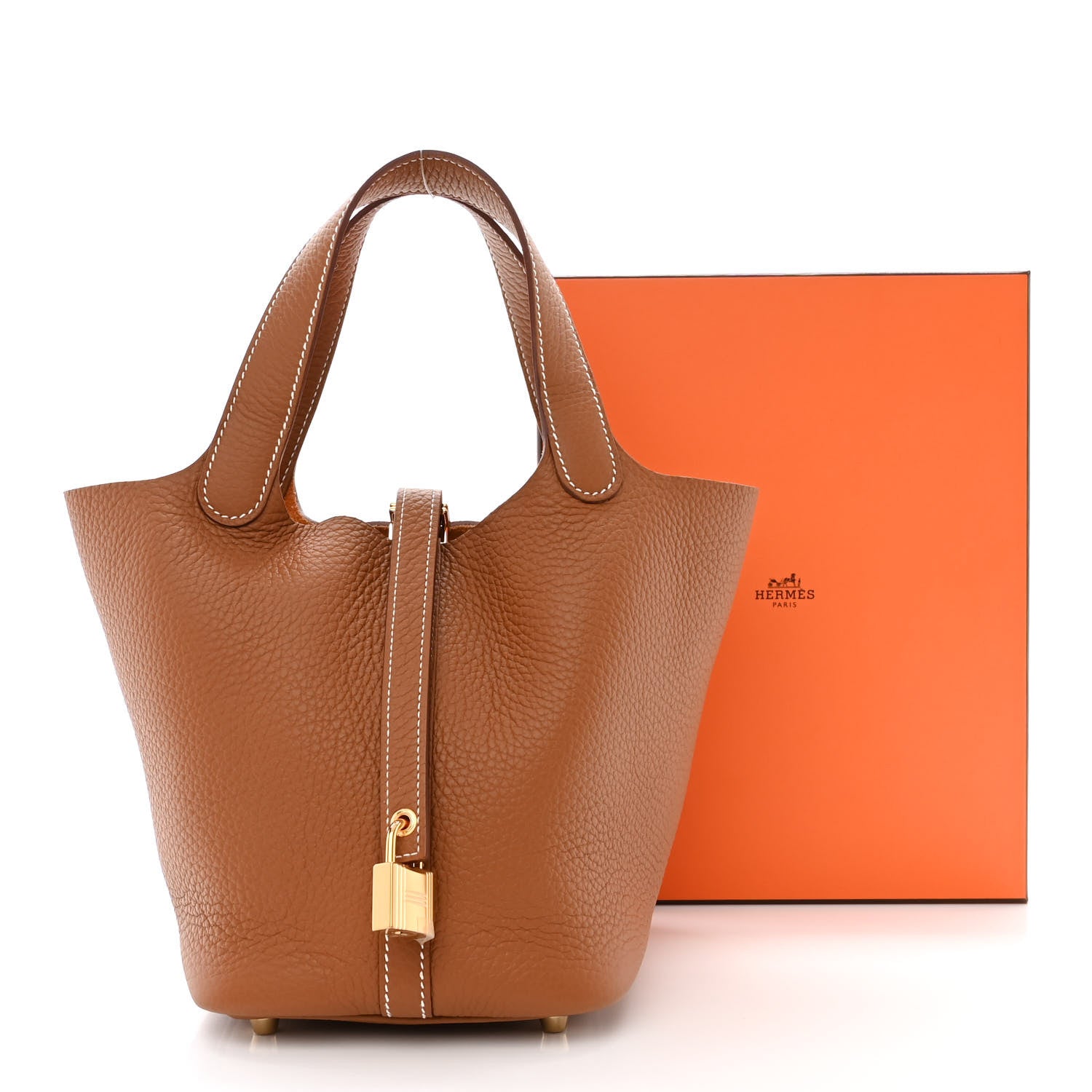 Hermes Taurillon Clemence Picotin Lock 18 PM Gold 11 of 11