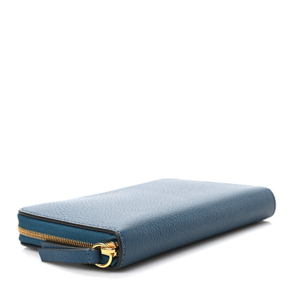 Mulberry Small Classic Grain Medium Zip Around Wallet Ocean Green 6 of 6
