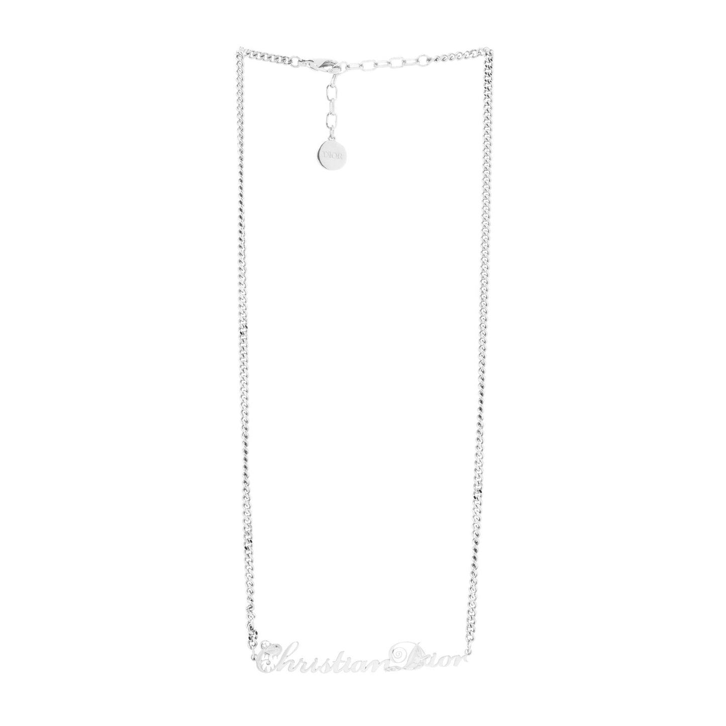 X KENNY SCHARF Logo Necklace Palladium