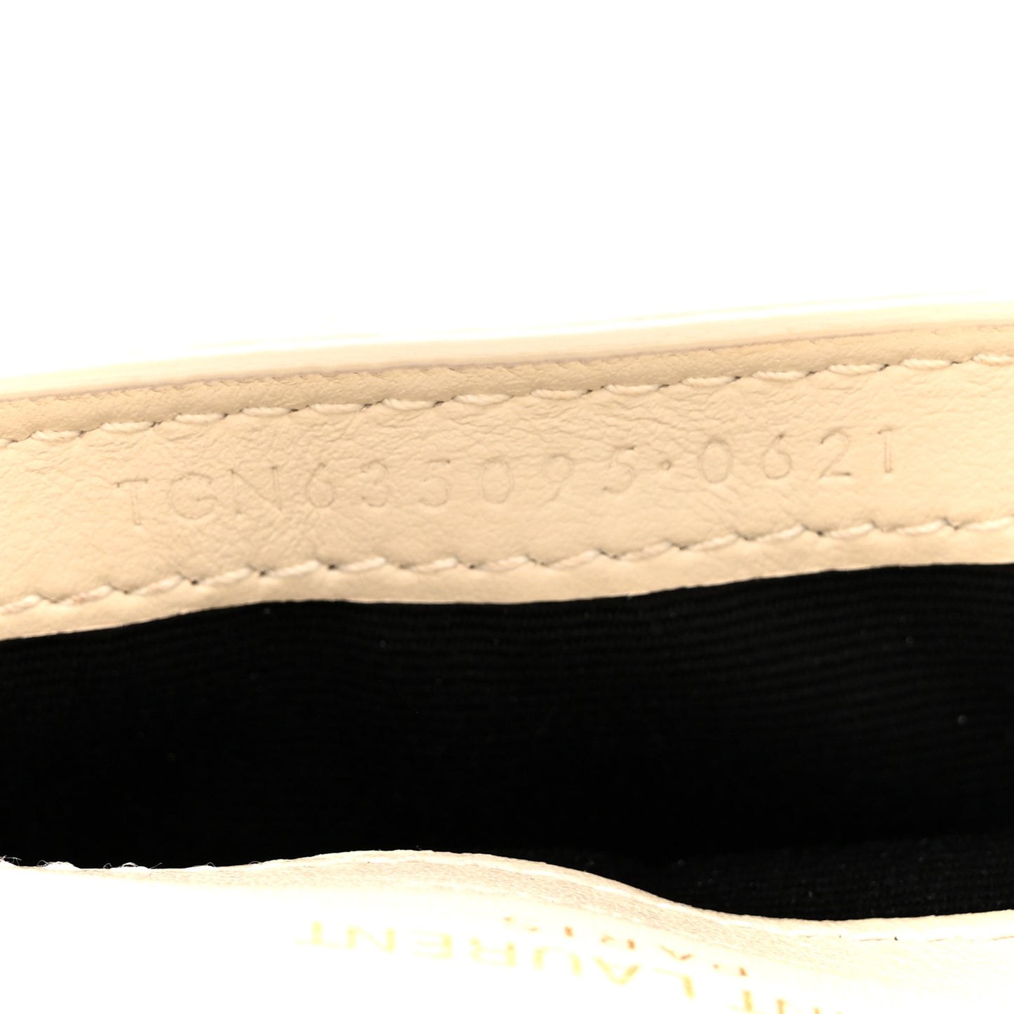 Crocodile Embossed Monogram Phone Holder Crossbody Crema Soft