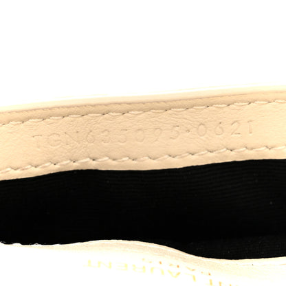 Saint Laurent Crocodile Embossed Monogram Phone Holder Crossbody Crema Soft 7 of 11