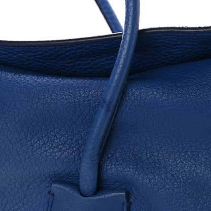Burberry Grainy Calfskin Medium Baynard Tote Brilliant Blue 9 of 12