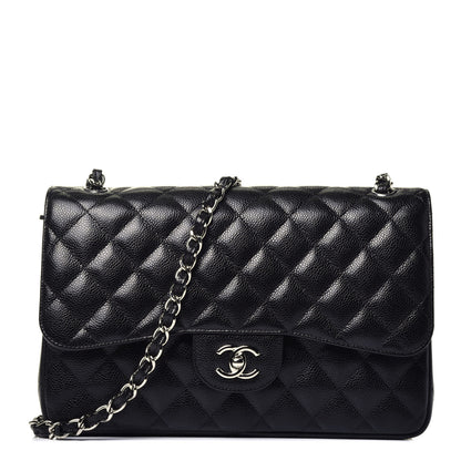 Chanel Caviar Quilted Jumbo Double Flap Black 1 of 9