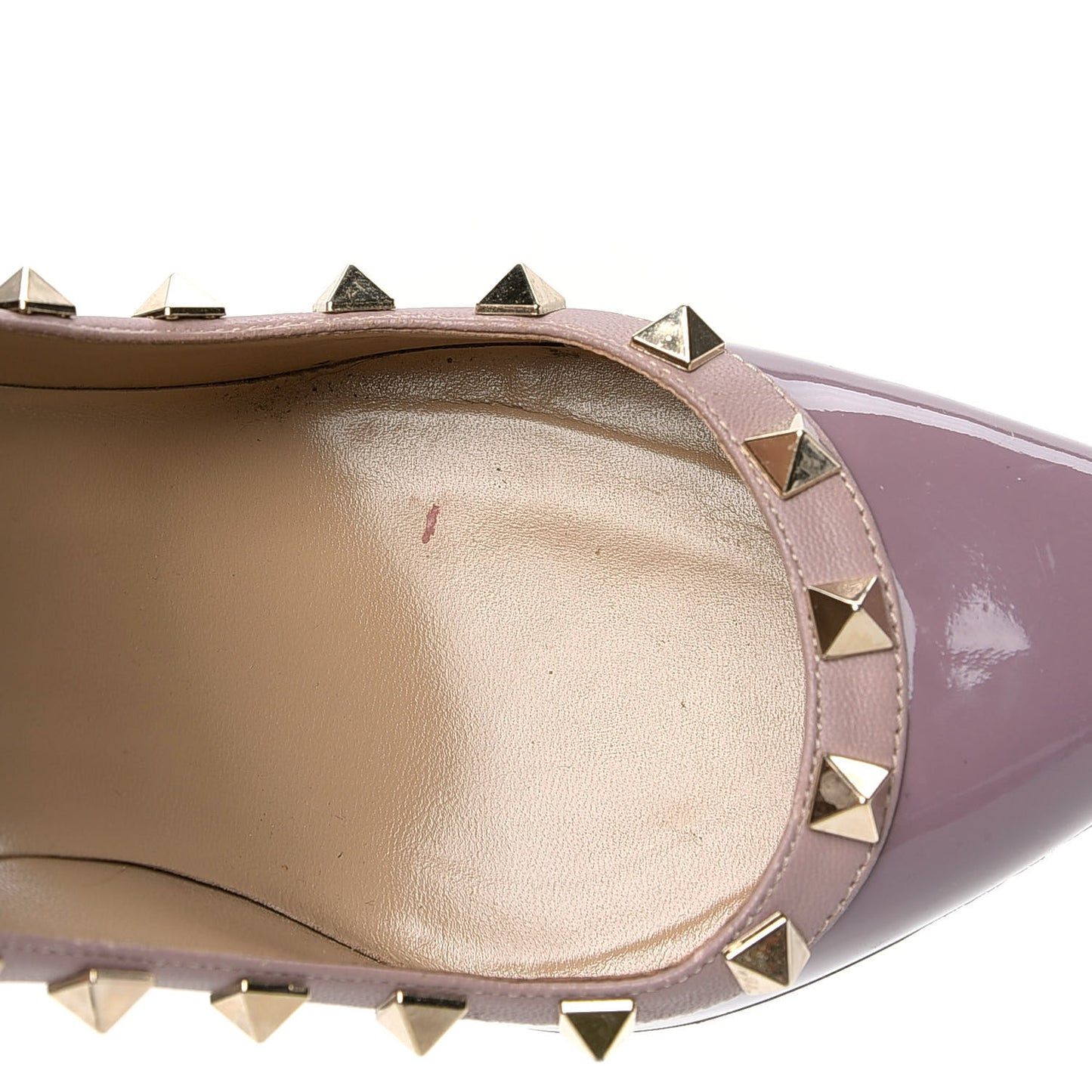 Patent Rockstud 100mm Pumps 36.5 Dark Mauve Poudre