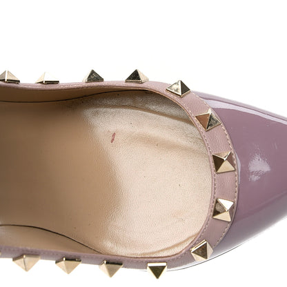 Valentino Garavani Patent Rockstud 100mm Pumps 36.5 Dark Mauve Poudre 7 of 8
