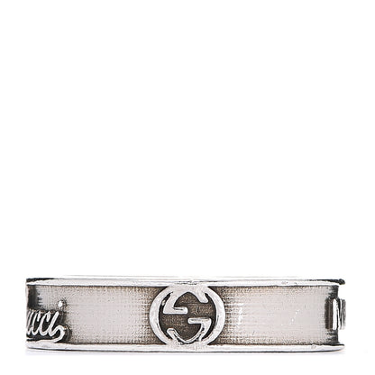 Gucci Sterling Silver GG Craft Band Ring 51 5.75 1 of 5
