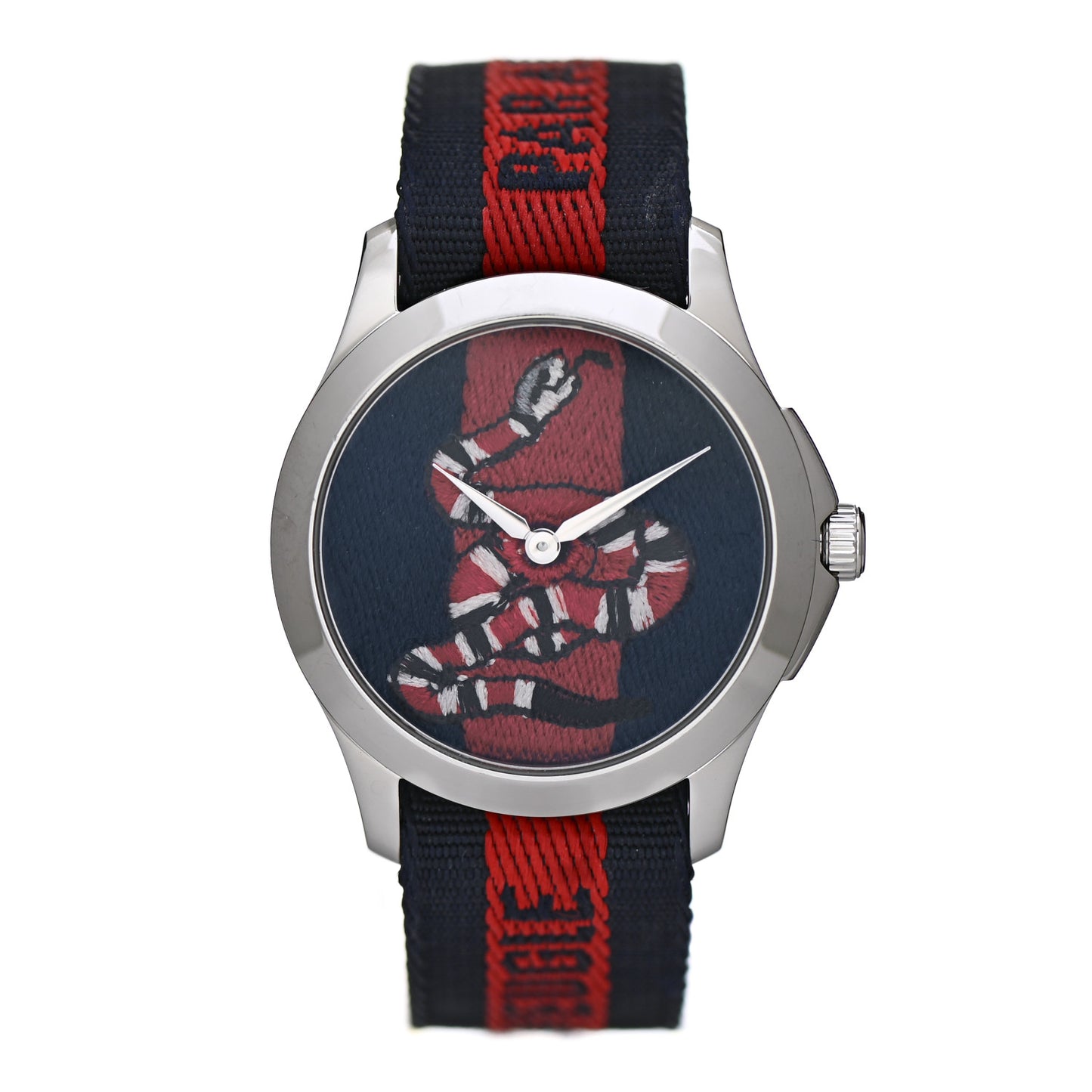 Stainless Steel Nylon 38mm Le Marche Des Merveilles Snake Quartz Watch Navy