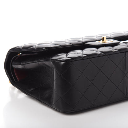 Chanel Lambskin Quilted Jumbo Double Flap Black 9 of 10