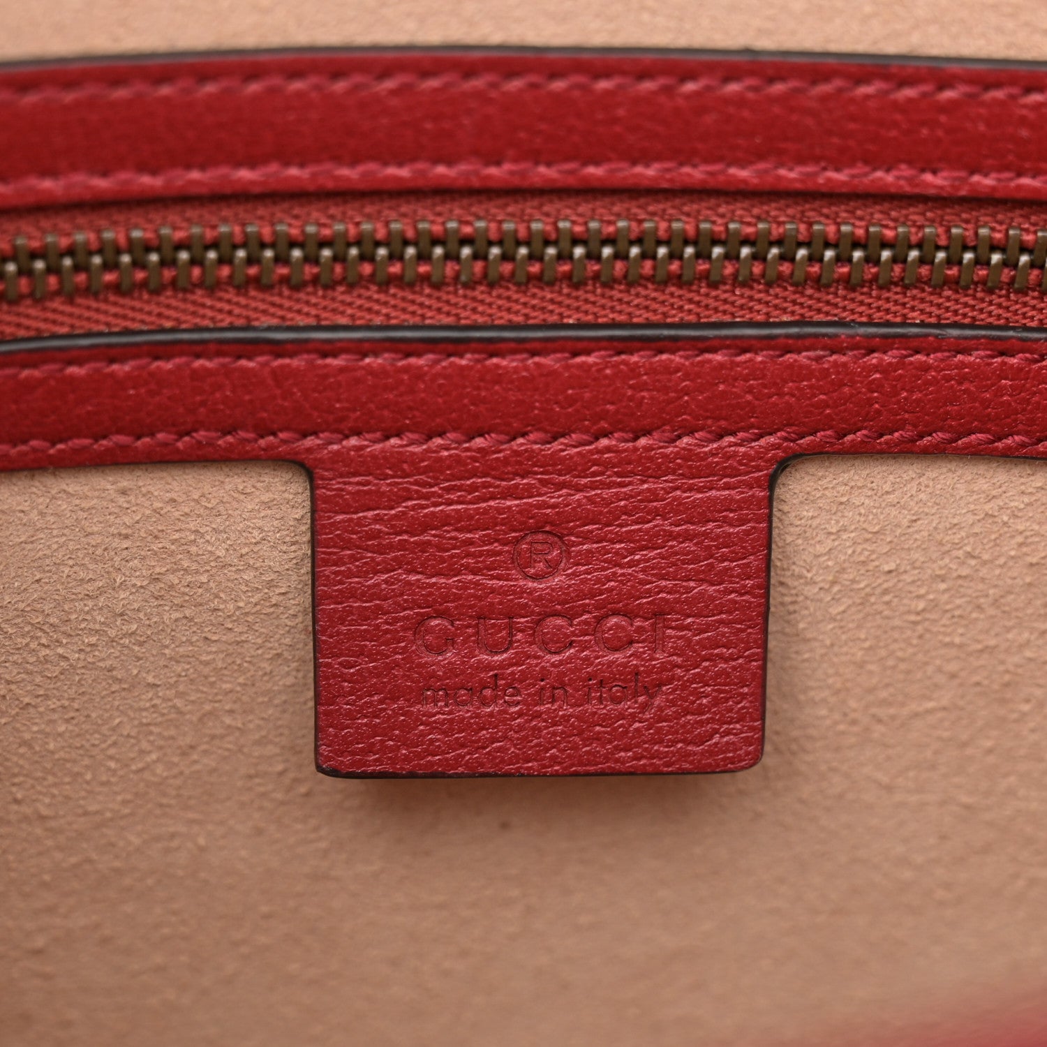 Gucci GG Supreme Monogram Small Queen Margaret Top Handle Bag Red 6 of 13
