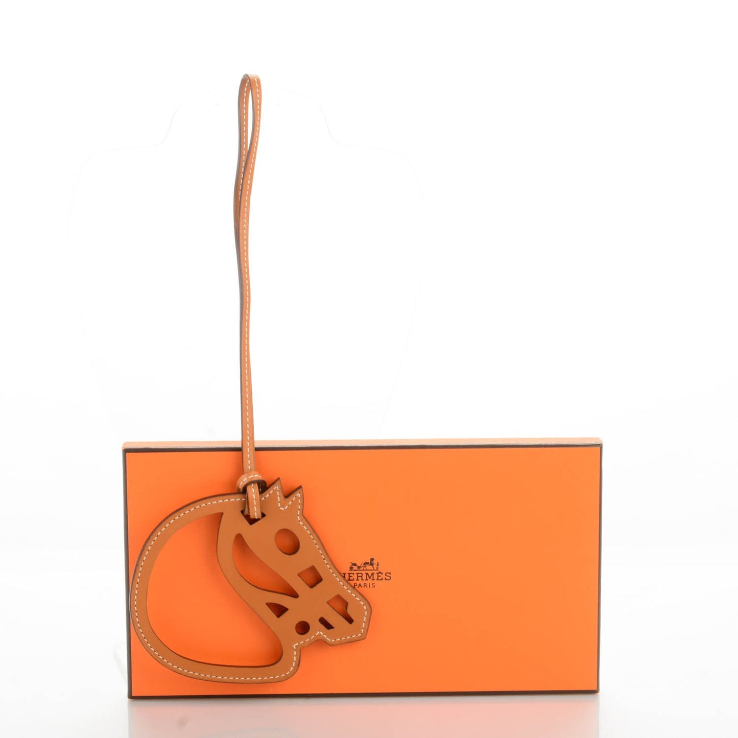 Barenia Paddock Horse Bag Charm Fauve