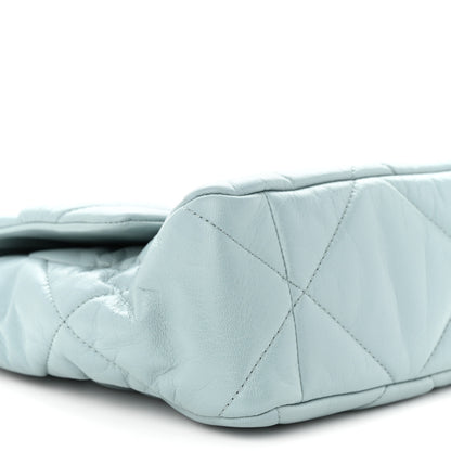 Chanel Lambskin Quilted Large Chanel 19 Flap Light Blue 9 of 11