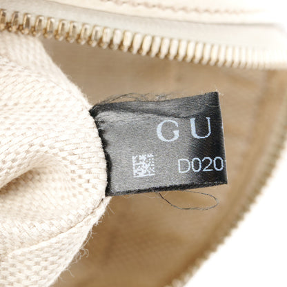 Gucci Dollar Calfskin Small Soho Disco Bag Blue Hibiscus Red Mystic White 8 of 11