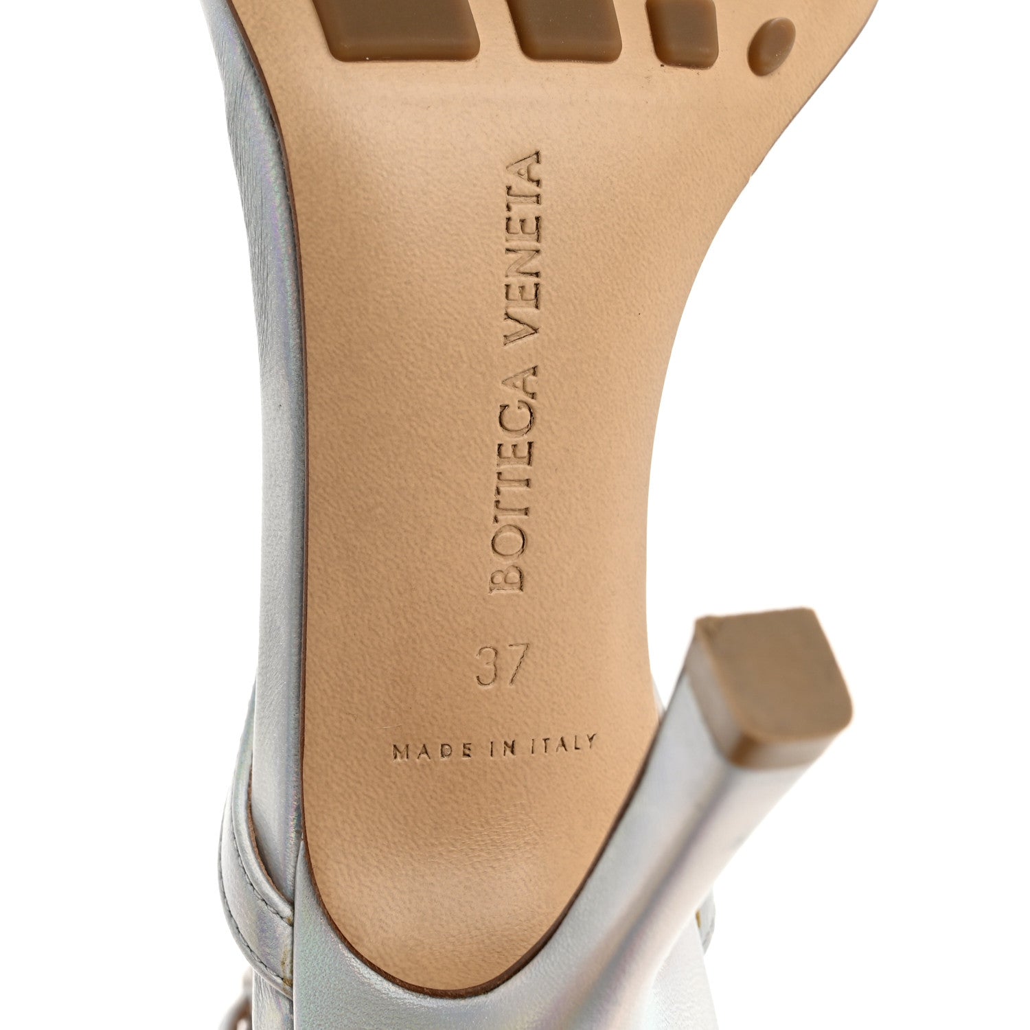 Bottega Veneta Laser Nappa Stretch Multi Strap 90mm Sandals 37 Moon Drop 7 of 11